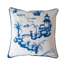 Load image into Gallery viewer, Chinese Print in Cotton Canvas Cushion Cover