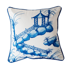 Load image into Gallery viewer, Chinese Print in Cotton Canvas Cushion Cover