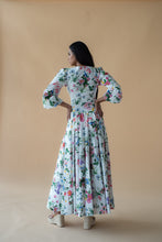 Load image into Gallery viewer, V Neck Long Dress in Flower Print