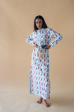 Load image into Gallery viewer, Long Dress in Vase Print