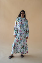 Load image into Gallery viewer, Flower Print Fly Jacket and Long Dress