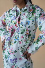 Load image into Gallery viewer, Flower Print Fly Jacket and Long Dress