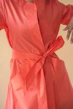Load image into Gallery viewer, Lawn Coat with Frilled Sleeve in Pastel Orange Color