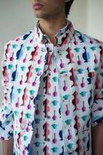 Load image into Gallery viewer, Vase Print Shirt With Vase Print Sleeveless Jacket