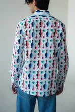 Load image into Gallery viewer, Vase Print Shirt With Vase Print Sleeveless Jacket