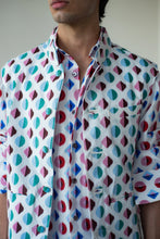 Load image into Gallery viewer, Geometric Print Shirt With Geometric Print - Lt. Sleeveless Jacket