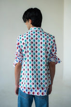Load image into Gallery viewer, Geometric Print Shirt With Geometric Print - Lt. Sleeveless Jacket