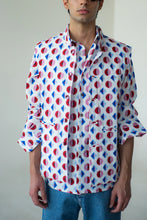 Load image into Gallery viewer, Geometric Print Shirt With Geometric Print Sleeveless Jacket