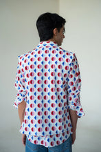 Load image into Gallery viewer, Geometric Print Shirt With Geometric Print Sleeveless Jacket