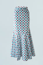 Load image into Gallery viewer, Shirt with Concealed Placket & Kimono Sleeve and Long Skirt - Light Blue/Maroon