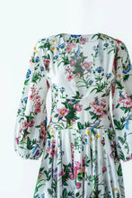 Load image into Gallery viewer, V Neck Long Dress in Flower Print