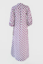 Load image into Gallery viewer, Geometric Print Shirt Dress - Purple