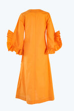 Load image into Gallery viewer, Orange Kaftan with Frilled Sleeve