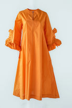 Load image into Gallery viewer, Orange Kaftan with Frilled Sleeve