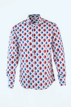 Load image into Gallery viewer, Geometric Print Shirt With Geometric Print Sleeveless Jacket