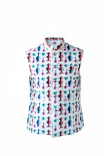 Load image into Gallery viewer, Vase Print Sleeveless Jacket