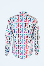 Load image into Gallery viewer, Vase Print Shirt With Vase Print Sleeveless Jacket