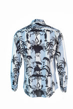 Load image into Gallery viewer, Blue Stripe Black Camel Print Shirt