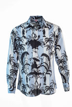 Load image into Gallery viewer, Blue Stripe Black Camel Print Shirt