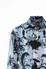 Load image into Gallery viewer, Blue Stripe Black Camel Print Shirt