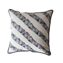 Load image into Gallery viewer, Ribbon Print in Cotton Canvas Cushion Cover