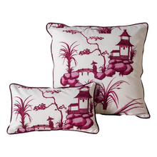Load image into Gallery viewer, Chinese Print in Cotton Canvas Cushion Cover
