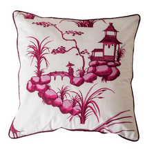 Load image into Gallery viewer, Chinese Print in Cotton Canvas Cushion Cover