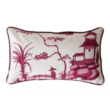 Load image into Gallery viewer, Chinese Print in Cotton Canvas Cushion Cover