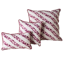 Load image into Gallery viewer, Ribbon Print in Cotton Canvas Cushion Cover