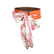 Load image into Gallery viewer, Orange Foulard Belt