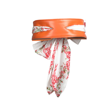 Load image into Gallery viewer, Orange Foulard Belt