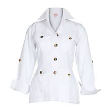 Load image into Gallery viewer, White Safari jacket