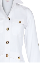 Load image into Gallery viewer, White Safari jacket