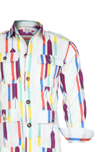 Load image into Gallery viewer, Ikat Modern (Safari Jacket)