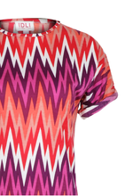 Load image into Gallery viewer, Zig-Zag Long (T-shirt Dress)