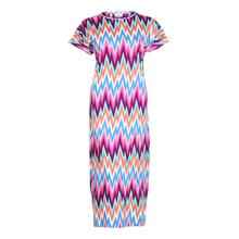 Load image into Gallery viewer, Zig-Zag Long (T-shirt Dress)