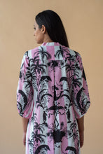 Load image into Gallery viewer, Camel Print  Shirt Dress
