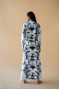 Camel Print Long Dress