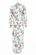 Load image into Gallery viewer, Flower Print Fly Jacket and Long Dress
