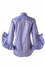 Load image into Gallery viewer, Lawn Shirt with Frilled Sleeve in Lilac Color
