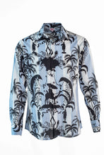 Load image into Gallery viewer, Blue Stripe Black Camel Print Shirt
