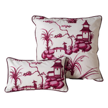 Load image into Gallery viewer, Chinese Print in Cotton Canvas Cushion Cover
