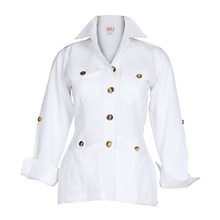 Load image into Gallery viewer, White Safari jacket
