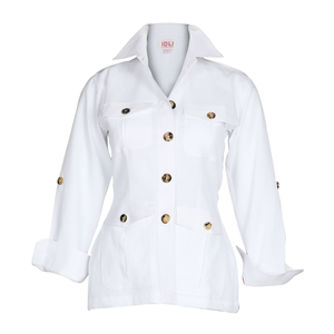 White Safari jacket