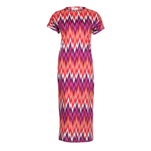 Load image into Gallery viewer, Zig-Zag Long (T-shirt Dress)
